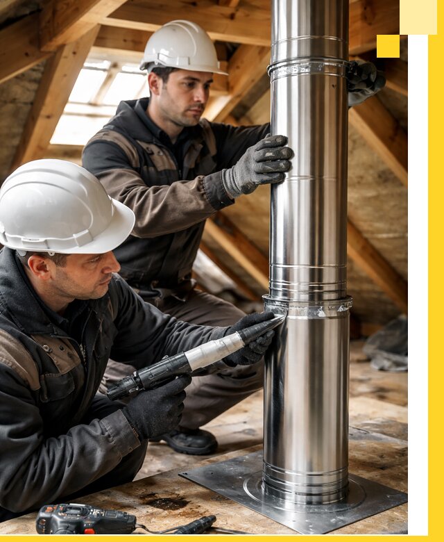Монтаж дымоходов для каминов в Шелехове с гарантией качества