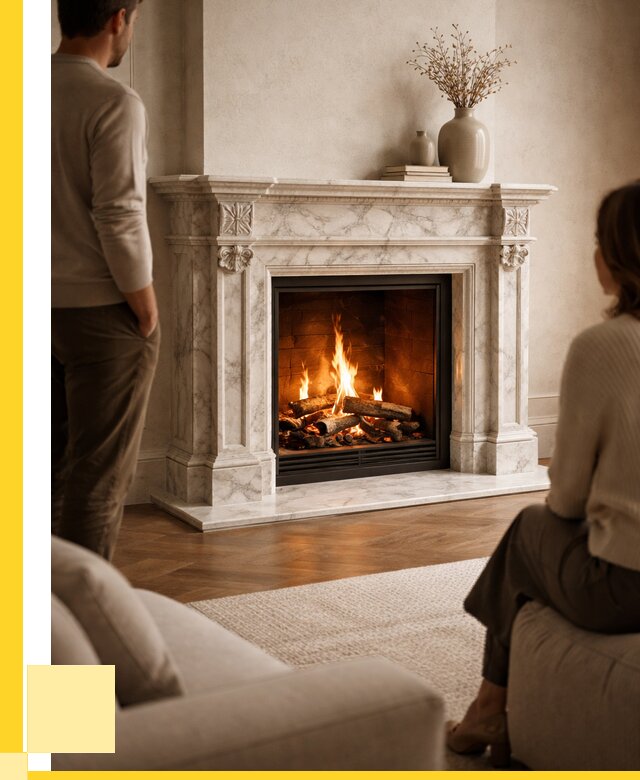 Мраморные камины под ключ в Шелехове от 267875 р. | ЭриданШлх