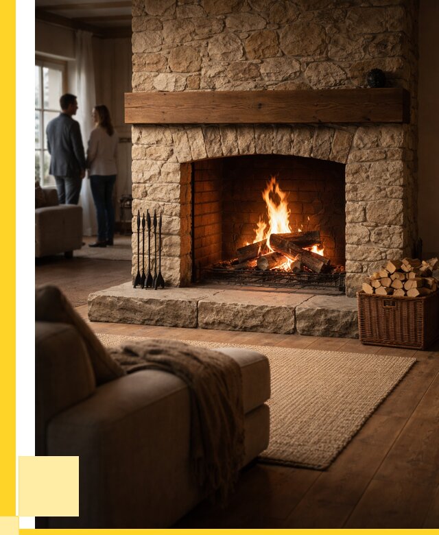 Открытые камины под ключ в Шелехове от 160725 р. ЭриданШлх