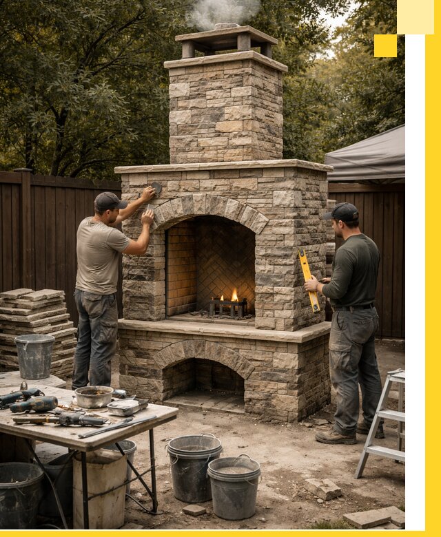 Проектирование и установка уличных каминов в Шелехове