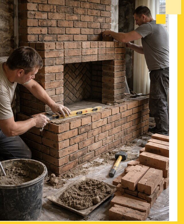 Изготовление и установка кирпичных каминов в Шелехове