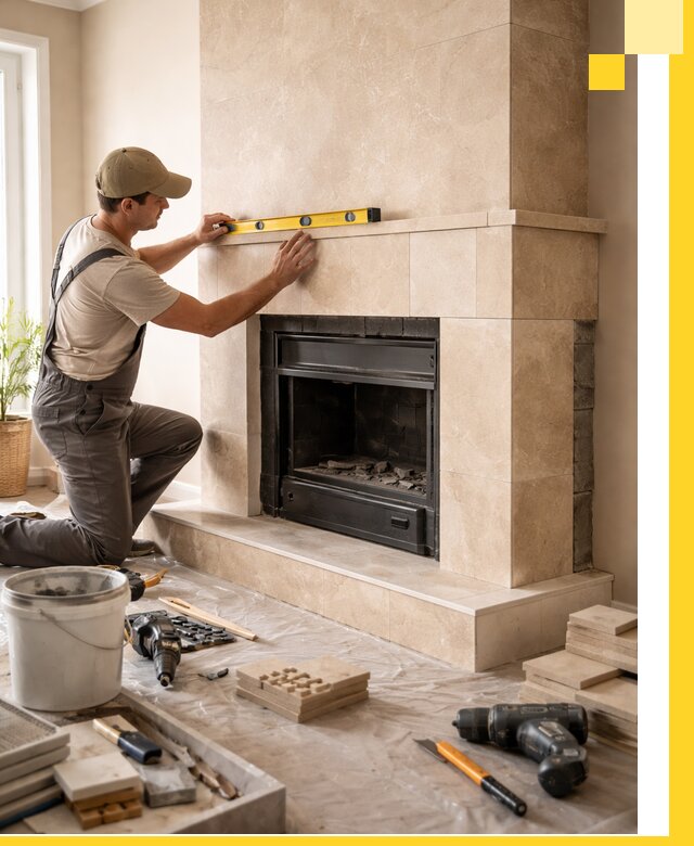 Установка и монтаж каминов в частном доме под ключ в Шелехове