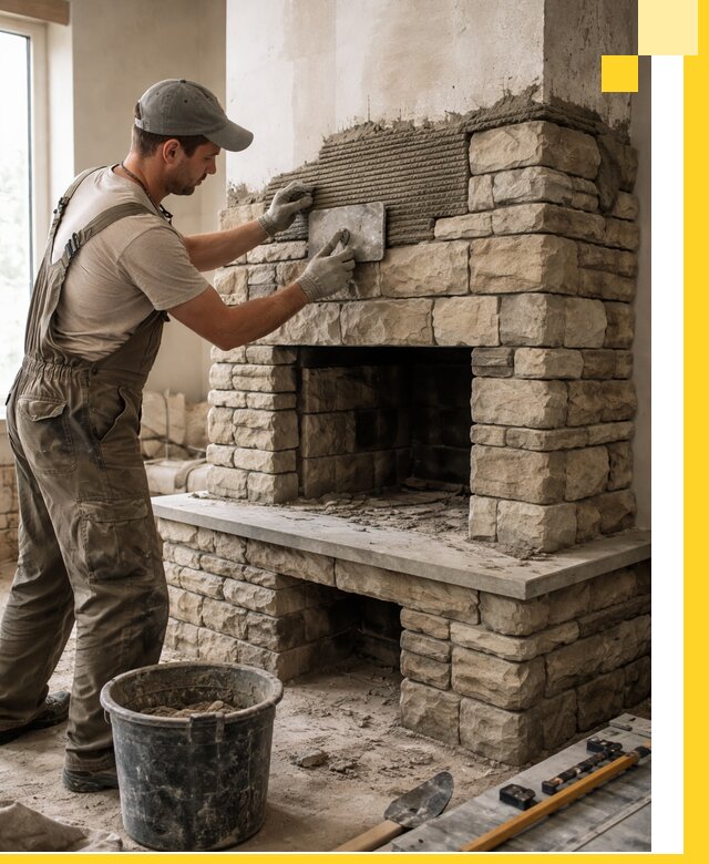 Строительство каминов под ключ в Шелехове от проектирования до монтажа