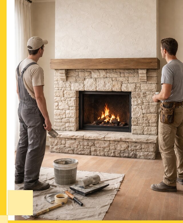 Отделка каминов в Шелехове от 6965 р. под ключ | ЭриданШлх