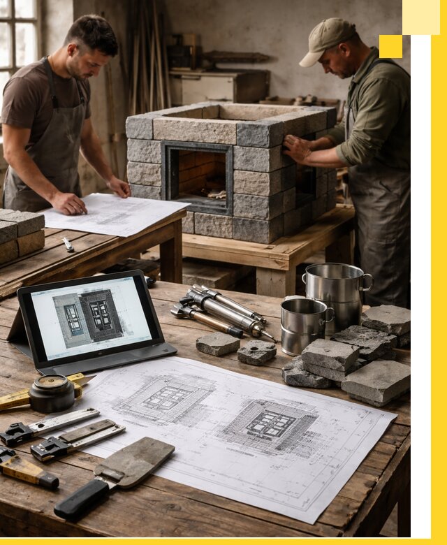 Разработка проектов печей с согласованием и монтажом в Шелехове