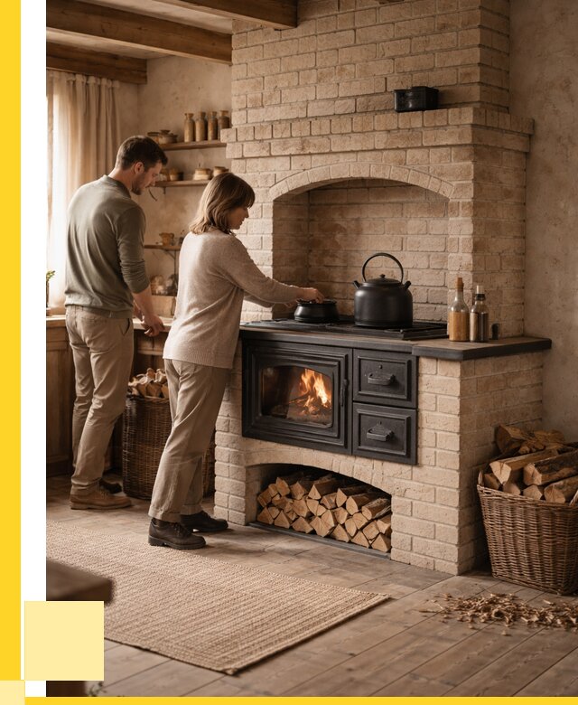 Печи с плитой в Шелехове от 48218 р. | ЭриданШлх — кирпичная печь