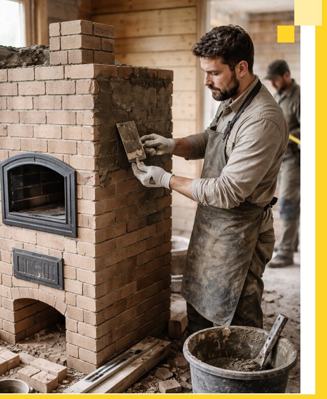 Изготовление и установка печей-шведок под ключ в Шелехове