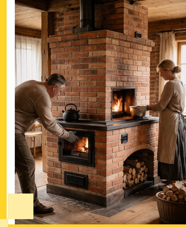 Печи для загородного дома под ключ в Шелехове от 85720 р. | ЭриданШлх