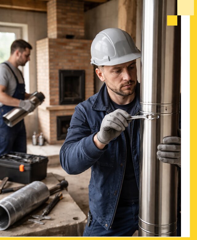 Профессиональный монтаж дымоходов для печей в Шелехове