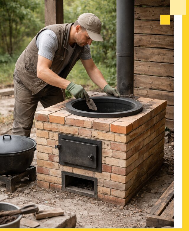 Изготовление и установка печей для казана в Шелехове под ключ