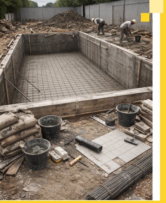 Строительство бассейнов под ключ в Шелехове, дизайн и монтаж