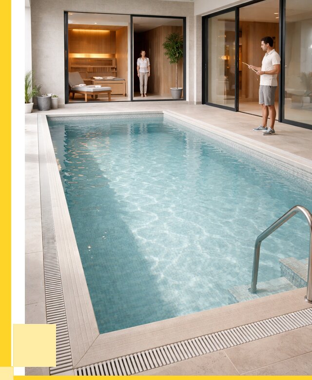 Отделка бассейна пленкой ПВХ в Шелехове от 3750 р. - ЭриданШлх