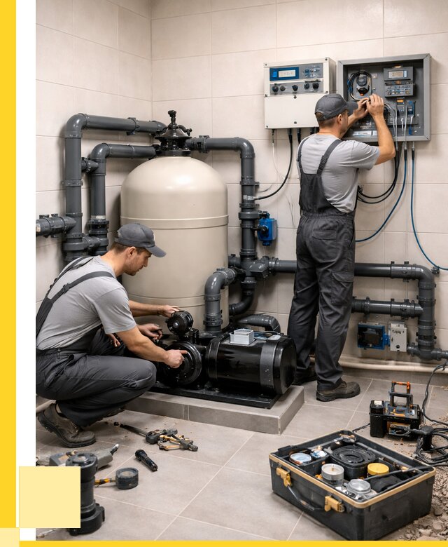 Монтаж оборудования для бассейнов в Шелехове от 42860 р. | ЭриданШлх