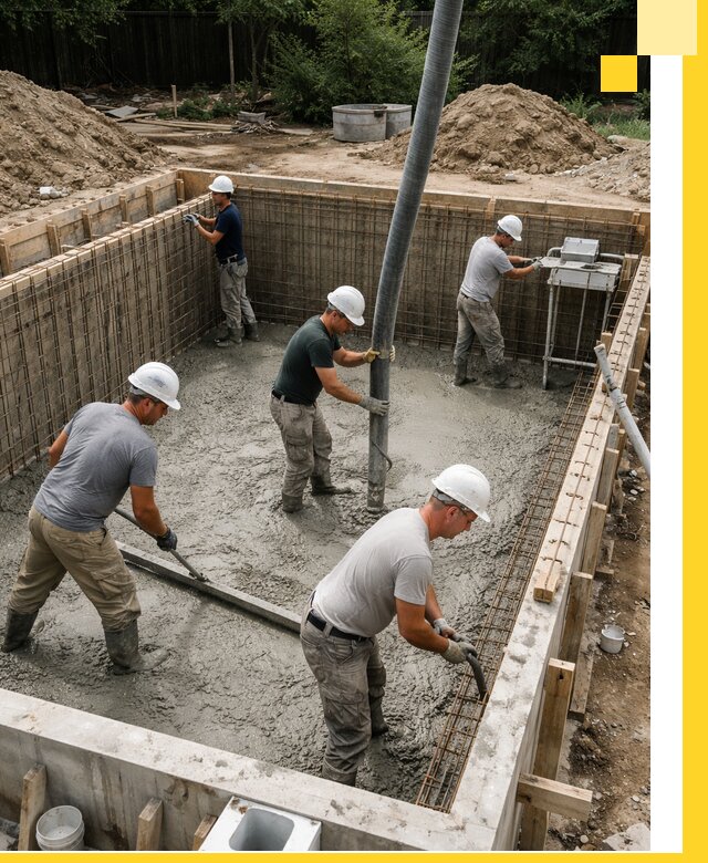 Строительство бетонных бассейнов под ключ в Шелехове