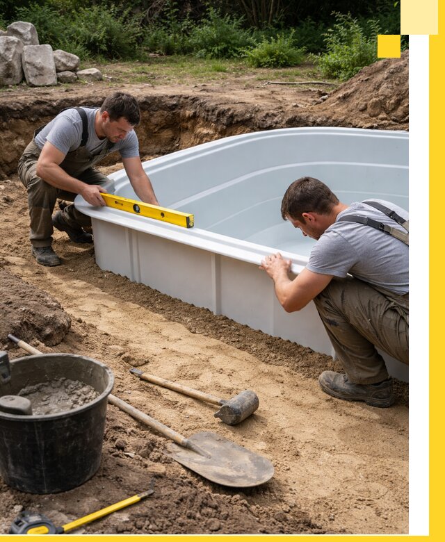Производство и установка пластиковых бассейнов в Шелехове под ключ