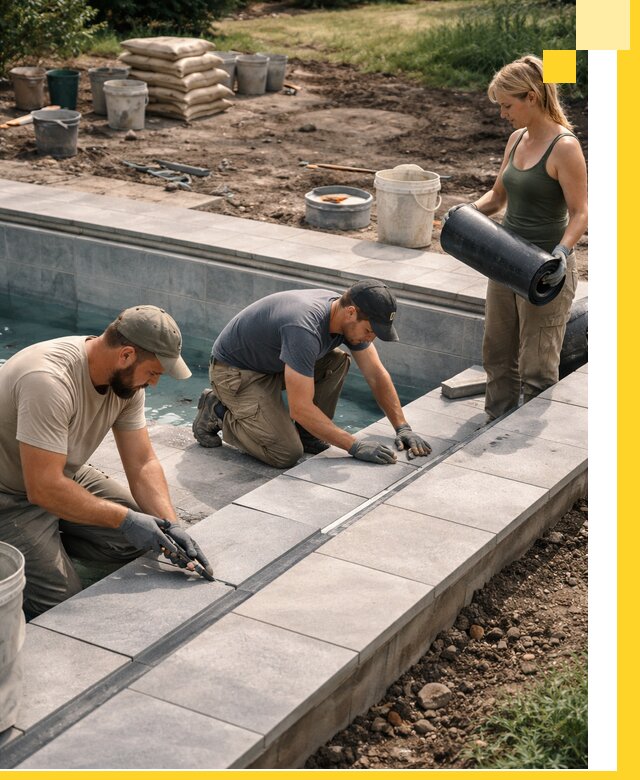 Строительство и монтаж уличных бассейнов под ключ в Шелехове