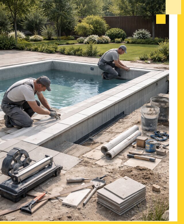 Строительство открытых бассейнов под ключ в Шелехове профессионально