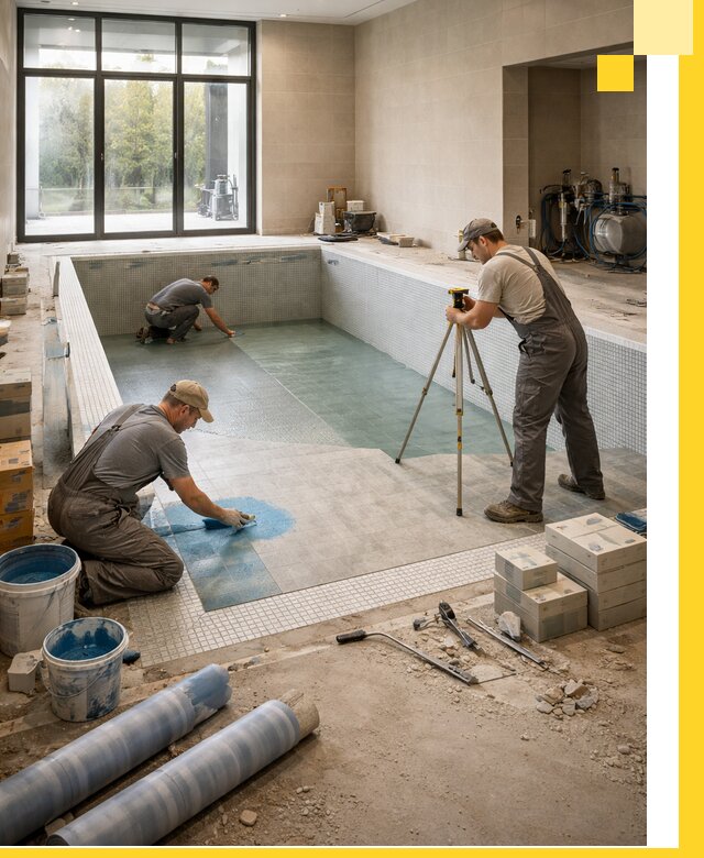 Проект и строительство закрытых бассейнов в Шелехове под ключ