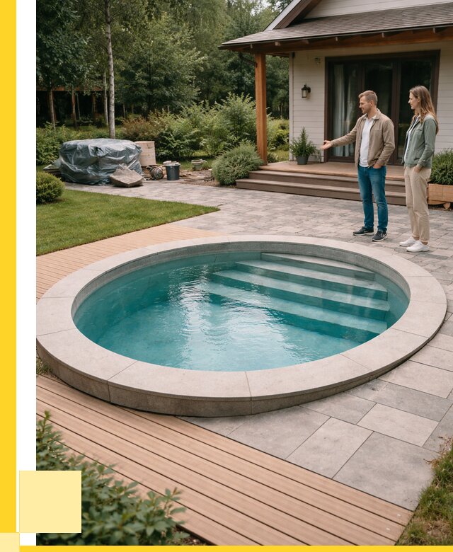 Бассейн на даче под ключ в Шелехове от 214300 р., ЭриданШлх