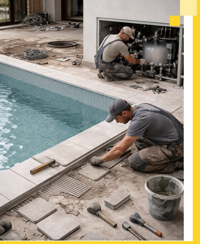 Строительство и монтаж бассейнов в коттедже в Шелехове