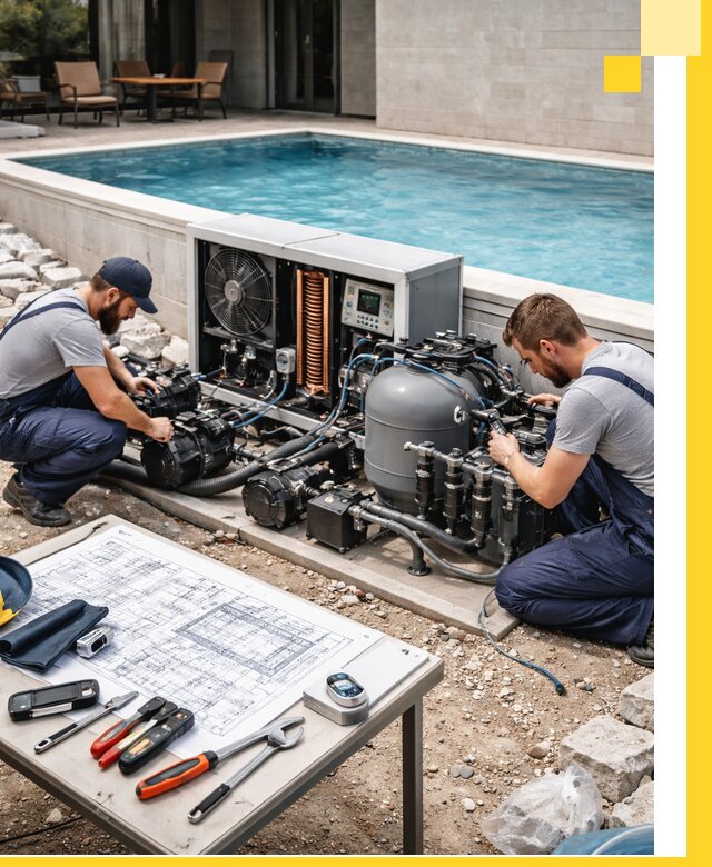 Проектирование и монтаж бассейнов с подогревом в Шелехове