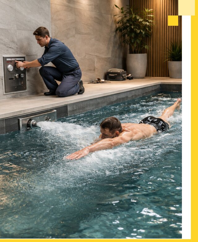 Проектирование и монтаж бассейнов с противотоком в Шелехове