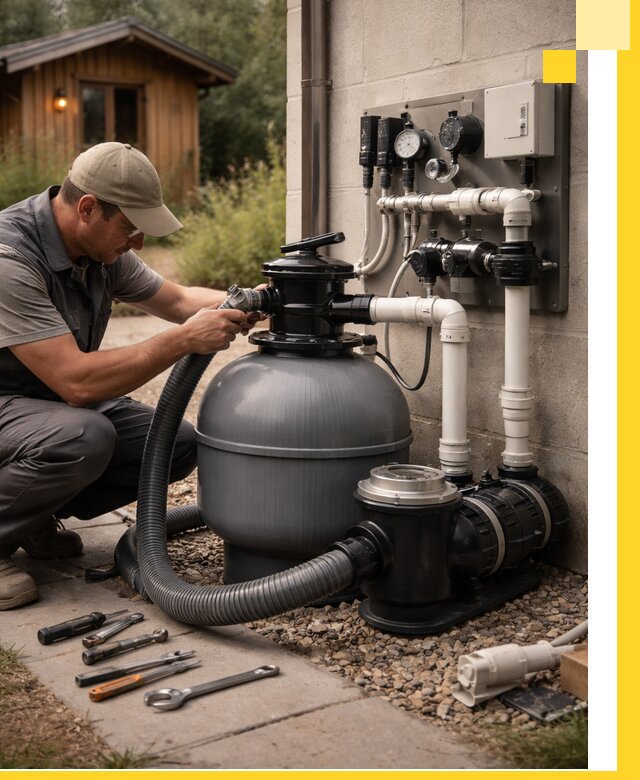 Продажа и монтаж фильтров и насосов для бассейнов в Шелехове