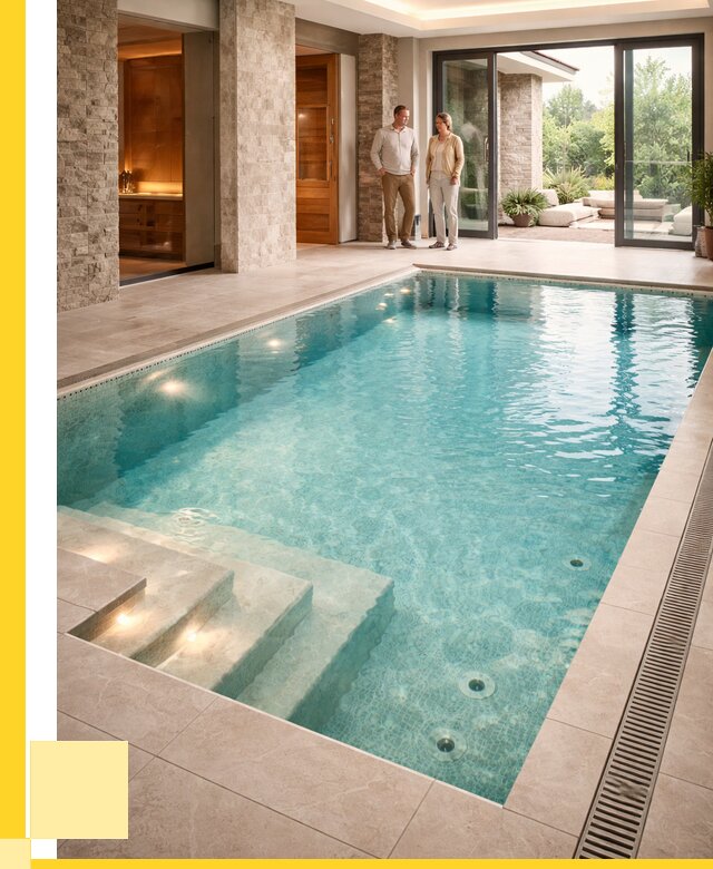 Бассейн во дворе в Шелехове: проект, отделка от 1285800 р. | ЭриданШлх