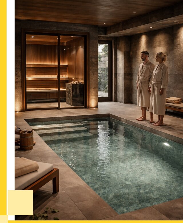 Сауна с большим бассейном в Шелехове от 1285800 р. ЭриданШлх