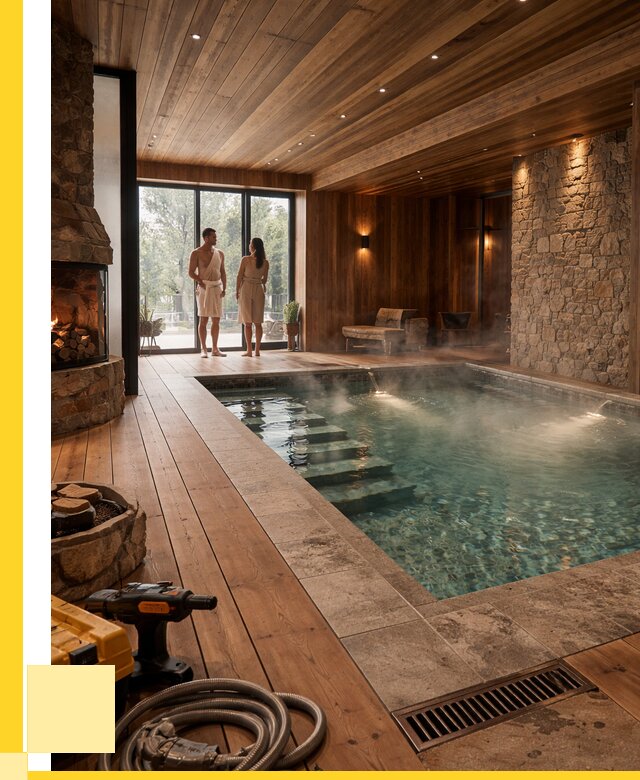 Проекты бань с бассейном под ключ в Шелехове от 80363 р., ЭриданШлх