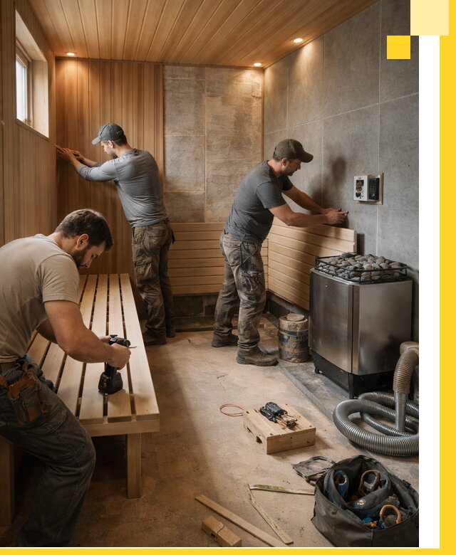 Сауны под ключ в Шелехове, проектирование, строительство, отделка