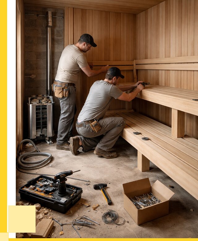 Монтаж саун под ключ в Шелехове от 128580 р. | ЭриданШлх