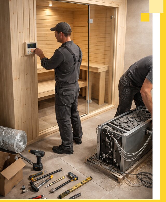 Поставка, установка и монтаж электрических саун в Шелехове