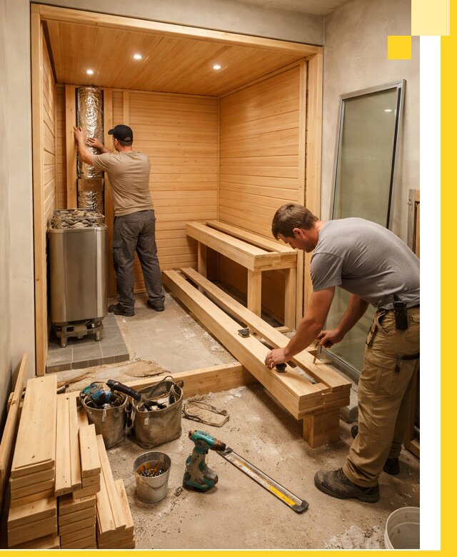 Проектирование и установка домашних саун под ключ в Шелехове