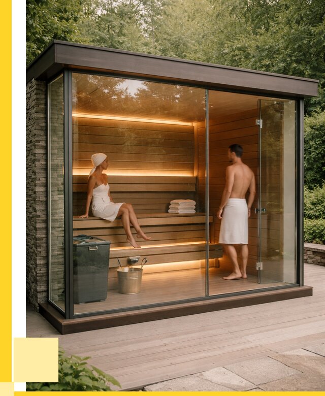 Сауна стеклянная и двери для сауны в Шелехове от 267875 р. | ЭриданШлх