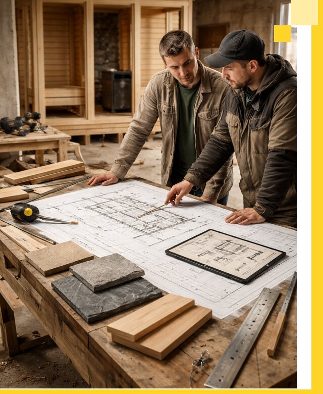 Проекты бань под ключ и планы строительства в Шелехове