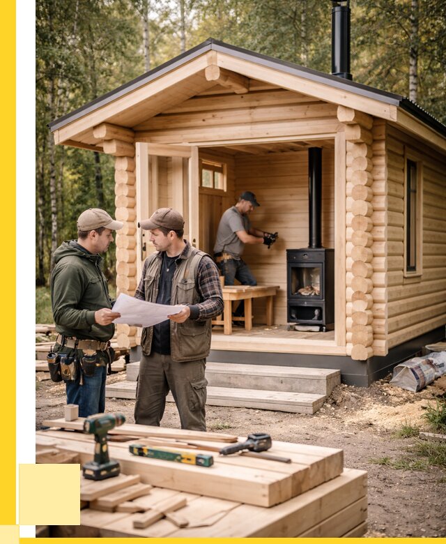 Монтаж бань под ключ в Шелехове — от 214300 р. | ЭриданШлх