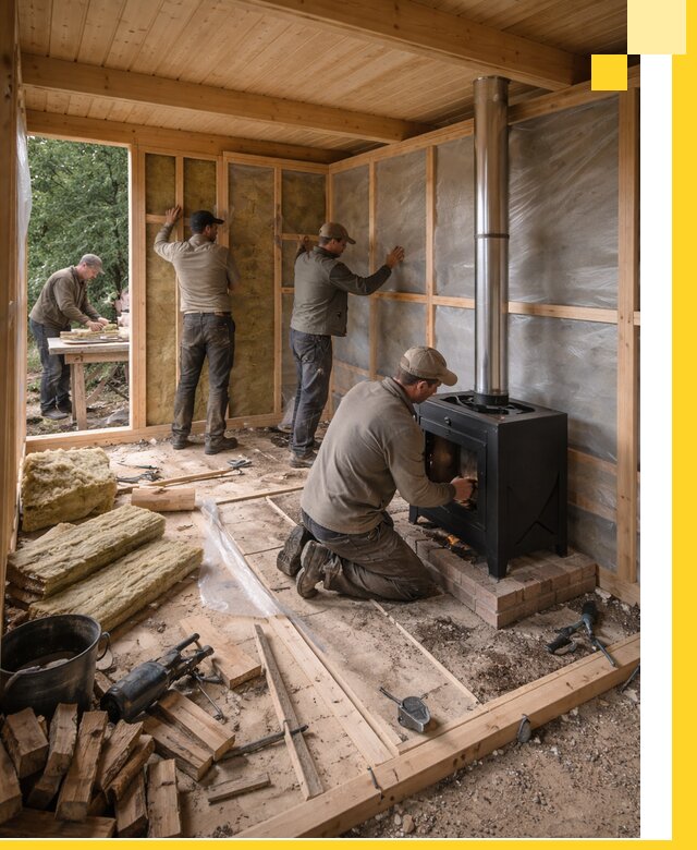 Профессиональный монтаж бань под ключ в Шелехове для дома