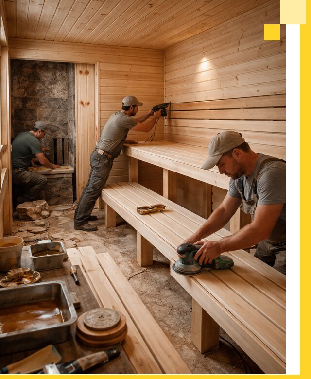 Профессиональная отделка бань в Шелехове под ключ, с гарантией