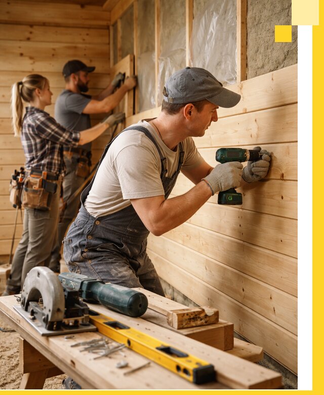 Обшивка бань под ключ в Шелехове: отделка стен и потолков