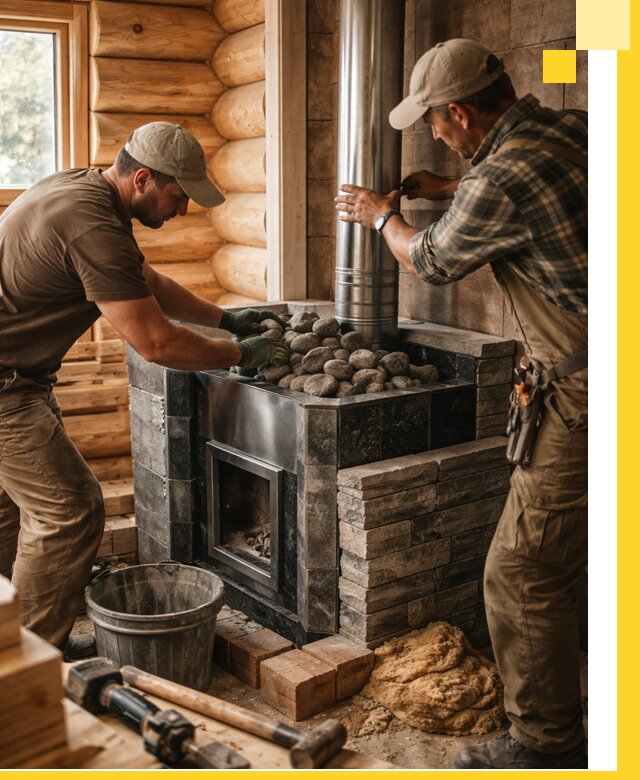 Строительство и отделка русских бань под ключ в Шелехове