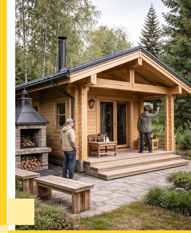 Деревянные бани под ключ в Шелехове от 482175 р. | ЭриданШлх