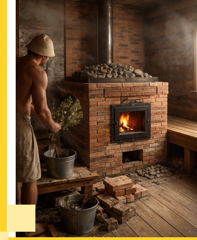 Кирпичные банные печи в Шелехове от 96435 р. | ЭриданШлх