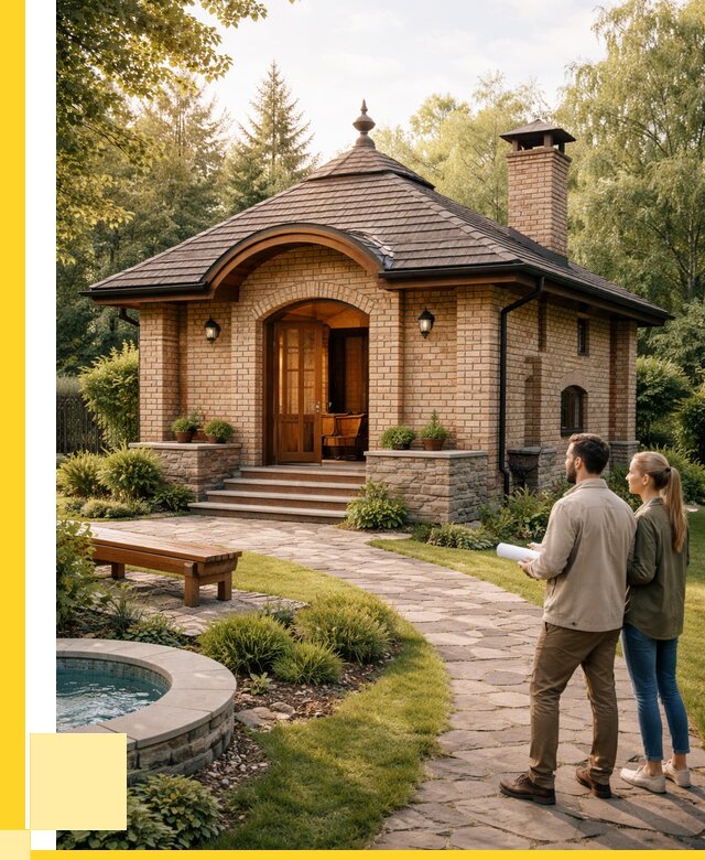 Проект кирпичной бани в Шелехове от 32145 р. | ЭриданШлх