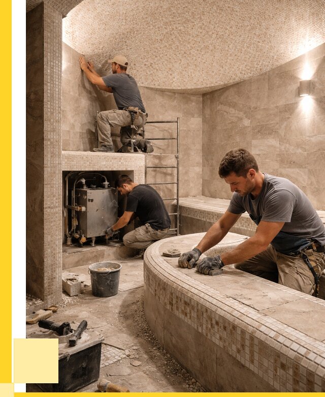 Монтаж хамамов под ключ в Шелехове от 267875 р. ЭриданШлх