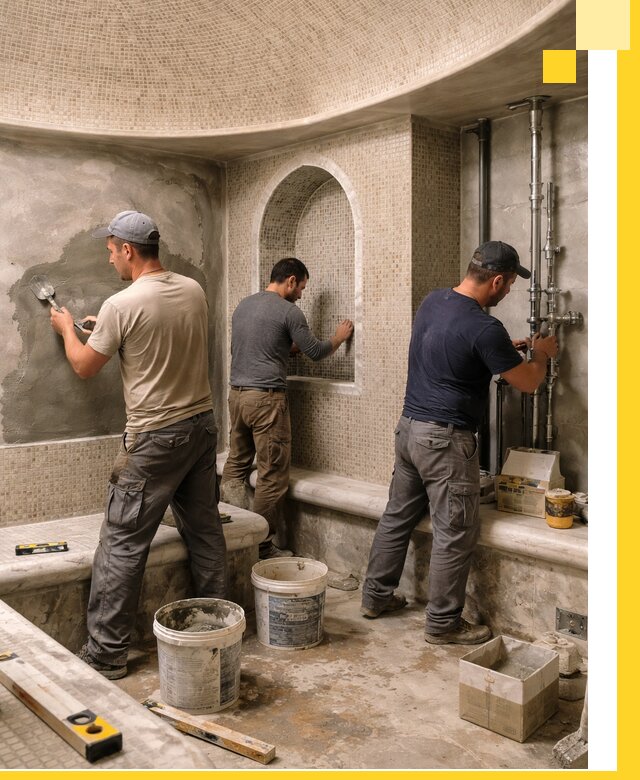 Профессиональный монтаж хамамов под ключ в Шелехове с гарантией