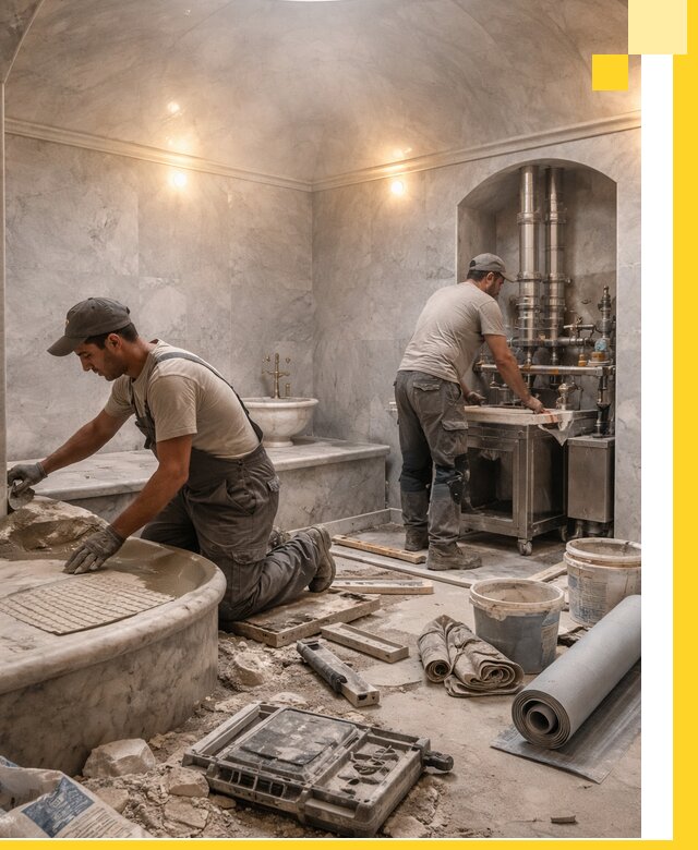 Строительство турецких бань хаммам под ключ в Шелехове