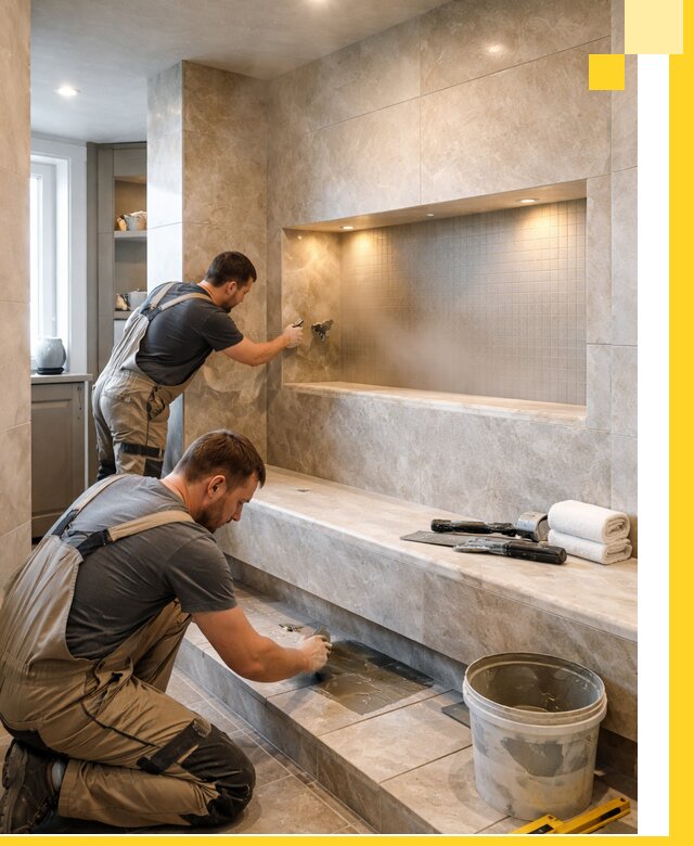 Профессиональное строительство хамама в квартире в Шелехове