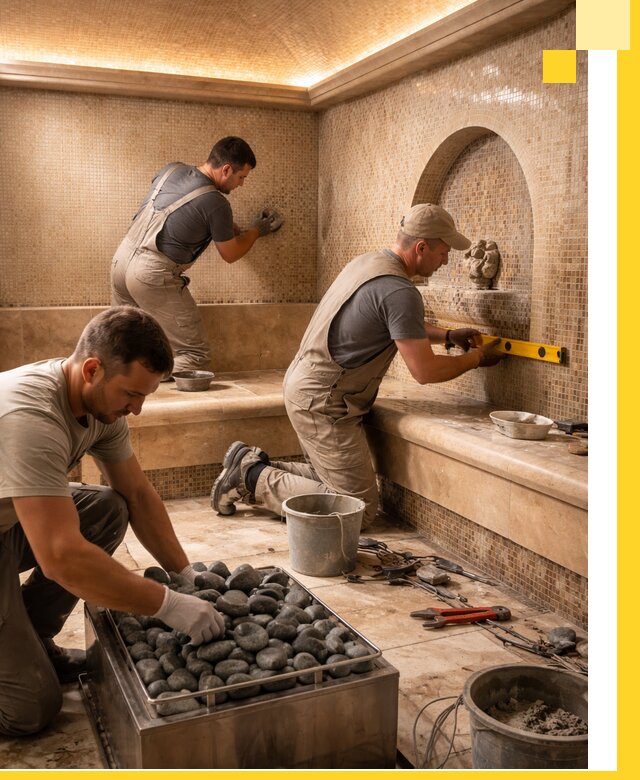 Проектирование и строительство хамама и сауны в Шелехове